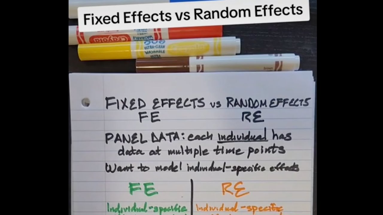 Fixed Effects vs Random Effects