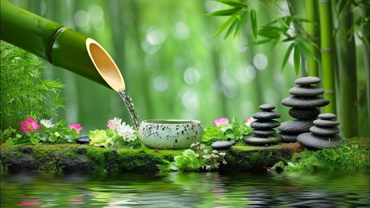 Beautiful Relaxing Music 🌿 Nature Sounds, Meditation Music, Spa Music, Calming Piano, Bamboo