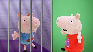 George Et Peppa Pig - Les Voleurs ? Vidéo En Français Avec Des Jouets Pour Enfants.