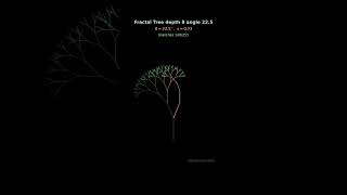 Depth 8 Fractal Trees #shorts