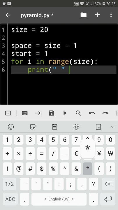 Python Pyramid #coding #python #creative #shorts - YouTube