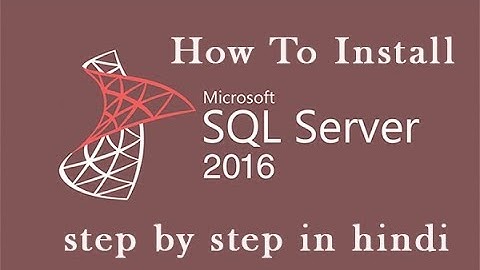 How to install sql server management studio 2016 express | how to install sql server 2016 enterprise