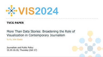 More Than Data Stories: Broadening the Role of Visualization in Contemporary Journalism - Fast Forw