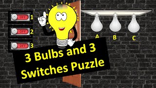 3 bulbs and 3 switches | Interview puzzle with answers screenshot 5
