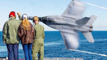 US Navy Shows Off Insane Maneuvers in Front of Donald Trump