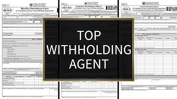 How to SELECT BIR Top Withholding Agent in 2023 (1% and 2% Withholding Taxes) 🤔