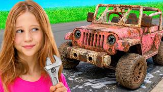 nastya makes handmade birthday gift her friend