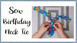 How to Make a Baby Neck Tie - sewing tutorial for your Smash Birthday Party!