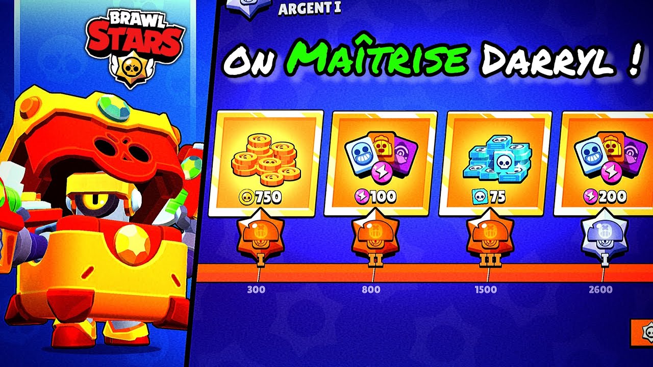 ON TERMINE notre 1ER MAÎTRISE !!! on a CHOISI DARRYL 🛞 (sur Brawl Stars) YouTube