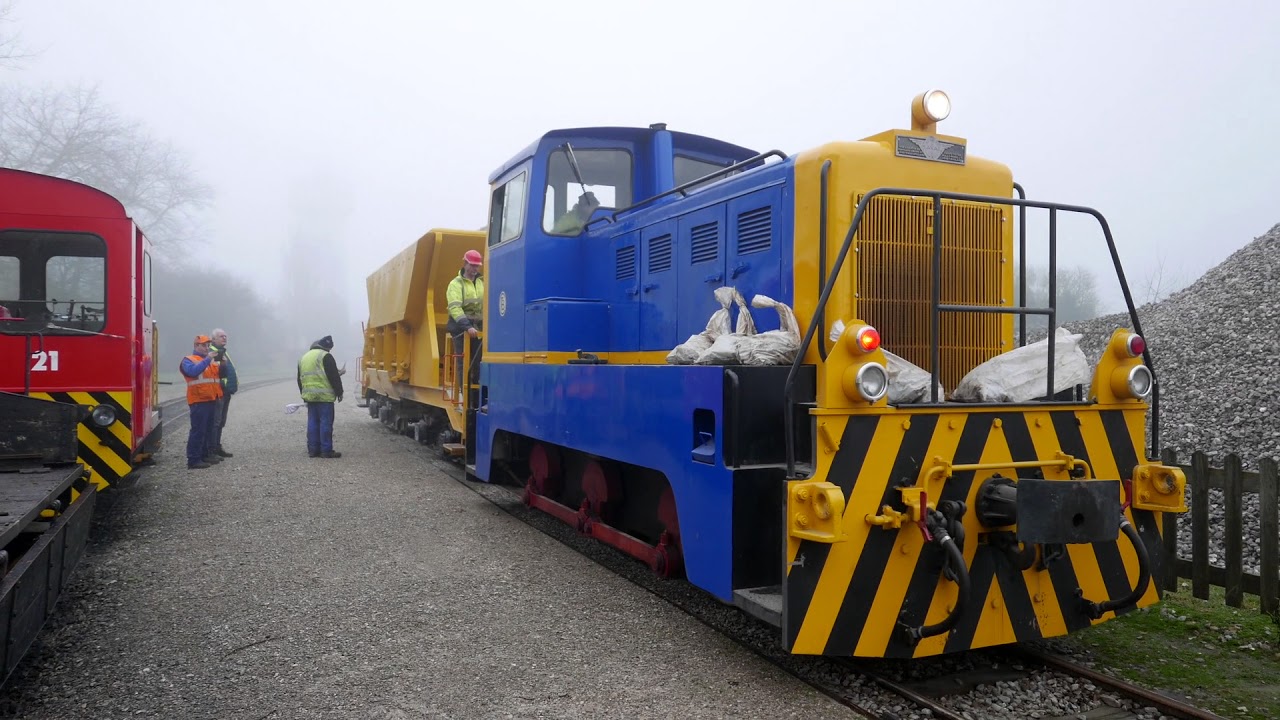 Ballastage de la ligne Noyelles Le Crotoy le 11 janvier 2018