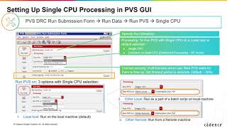 32 PVS DRC Run Form   Setup CPU Processing