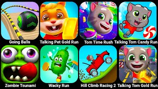 Going Balls, Talking Pet Gold Run, Talking Tom Time Rush, Talking Tom Candy Run, Zombie Tsunami...