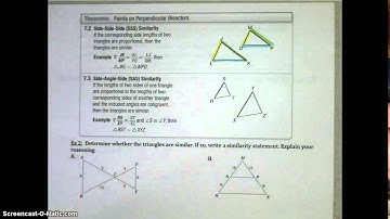 Lesson 7.3 Similar Triangles Video Notes