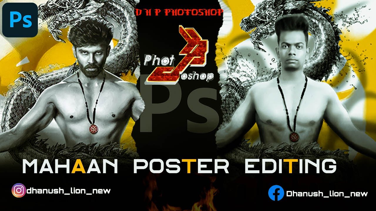 Mahaan movie poster editing  Photoshop mahaan photo  from D H P photoshop