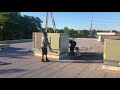 Rooftop Unit Replacement York to Trane HVAC System RTU With Curb Adapter