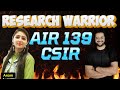 Research Warrior - CSIR Life Sciences Topper Ms. Anam [AIR 139] | [JUNE 2022 Examination] #csir