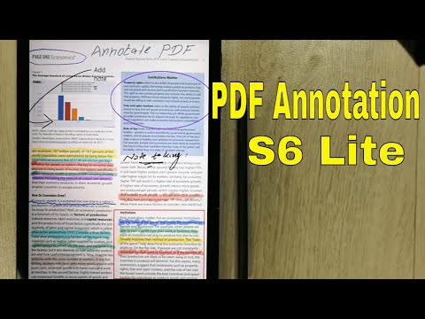 How to Annotate PDF in Samsung S6 Lite - Samsung Notes - Xodo