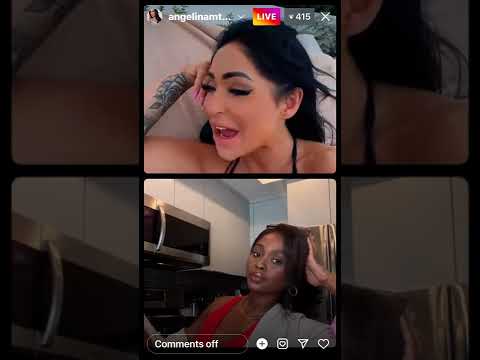 Trina Njoroge and Angelina Pivarnick IG Instagram LIVE #allstarshow #mtv