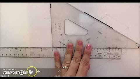 How to use your T-Square & triangle:Isometric Drawing