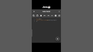 Hello World Program in Java ☕#programming #shorts