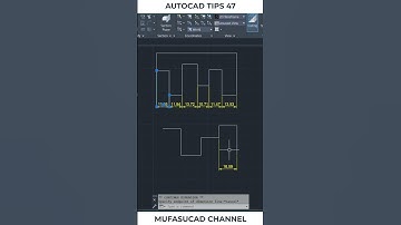 AutoCAD Tips 47 Continuous Dimension #Shorts