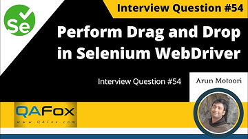 How to perform drag and drop action in Selenium WebDriver? (Interview Question #54)