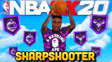 MY LEGEND SHARPSHOOTER BUILD w/ HOF DEFENSIVE BADGES is UNSTOPPABLE in NBA 2K20