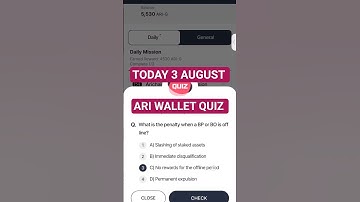 Ari Wallet Today Quiz | Ari Wallet Daily Quiz|3 August Ari Wallet Quiz Answer | Arichain Quiz Answer