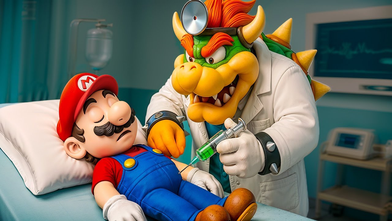 Mario in Danger… Bowser as Doctor Gives Him a Mysterious Injection 😱 Super Mario Odyssey Story