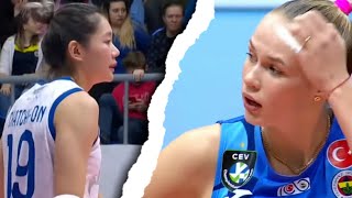 ชัชชุอร โมกศรี vs Arina Fedorovsteva ลีกวอลเลย์บอลหญิงของตุรกี | Sariyer vs Fenerbahce