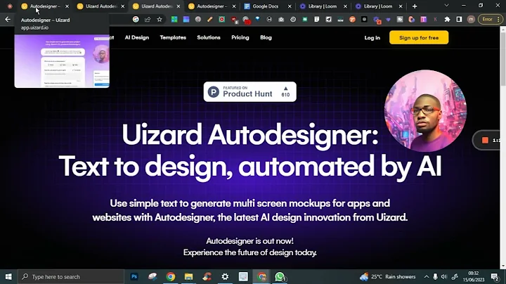 Uizard Autodesigner - Text to design in 1 minute PART 2