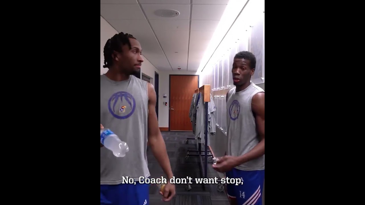 'I'm taking the shot. That's cash.' 🔥 (via @KansasBasketball/TT)