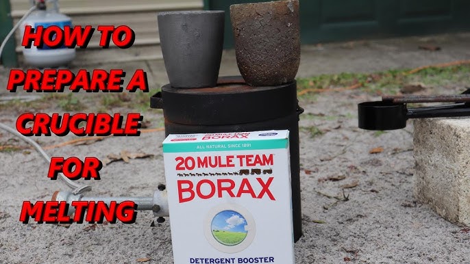 Borax 1/2 Pound Container Melting Flux 8 Oz. To Glaze Crucible Dishes for  Gold Silver Jewelry by JTS