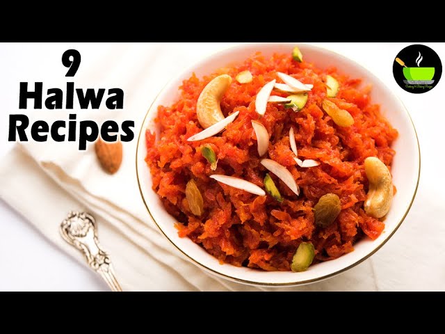 9 Halwa Recipes | Indian Dessert Recipes | Delicious Halwa Recipes | Indian Halwa Varieties | She Cooks