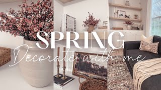 Spring Decorate With Me 2023 | Living room, Shelf styling & Floral arrangements | Part 1