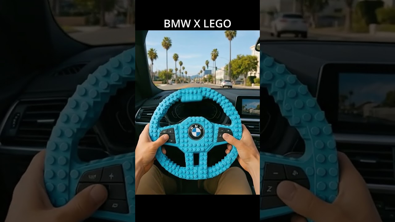 Light Blue BMW LEGO Steering Wheel – EXTREME Satisfying ASMR