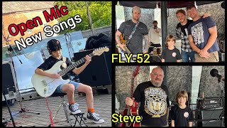 Open mic fun / awesome 8 year old on guitar plays Rolling Stones & Hank Marvin / FLY-52 / Steve
