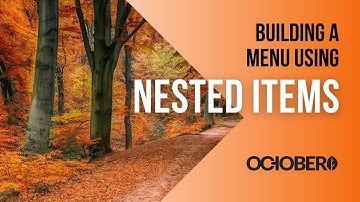 Building a Menu using Nested Items - Part 1