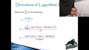 Math 31 - Lesson 5.3 - derivatives of logarithmic functions