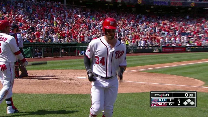 ATL@WSH: Harper smacks a solo homer to left-center