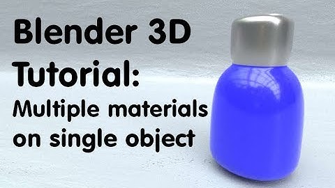 Blender Cycles tutorial: Multiple materials on one object