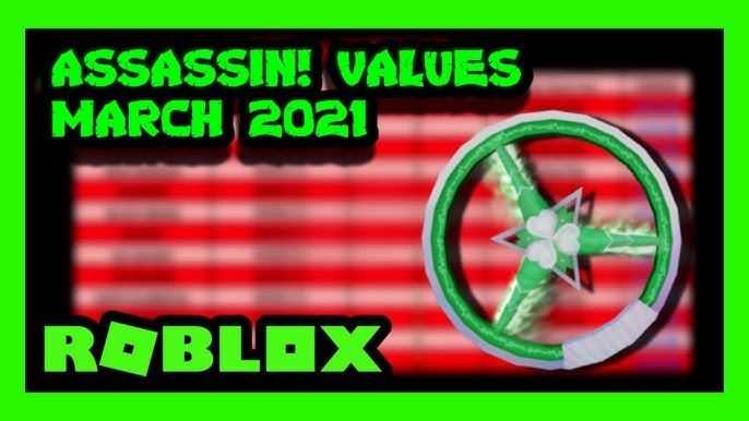 Roblox Assassin Value List March 2021 Zickoi Youtube - mythic chart assassin roblox