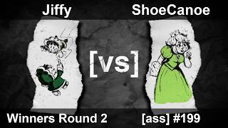 [ass] 199 - Melee Singles WR2 — Jiffy ⟮ICs⟯ vs ShoeCanoe ⟮Peach⟯