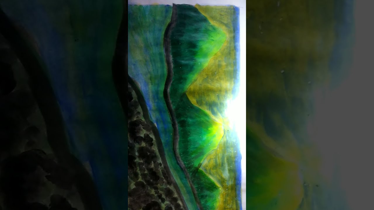 Draw a beautiful River Hill picture 😅😅😅