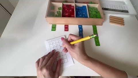 Dynamic Subtraction with the Stamp Game | Montessori Math Lesson (AMI Approach)