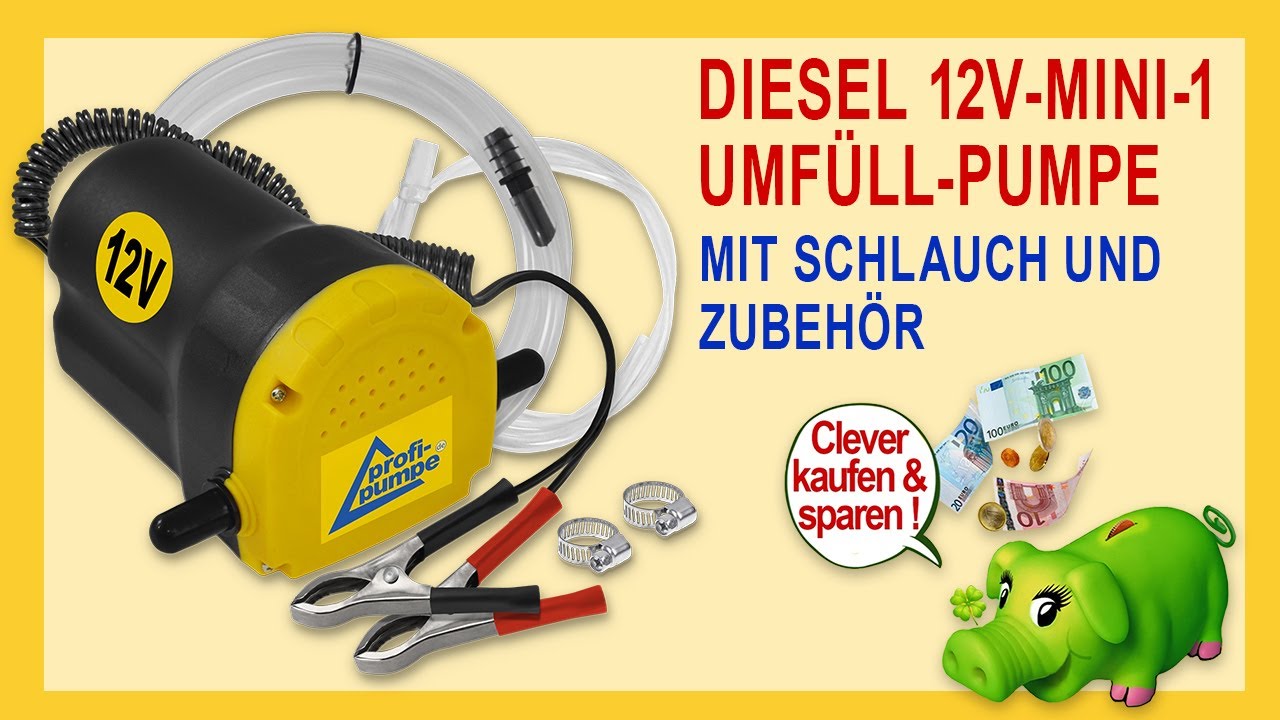 YaoFaFa 12V Diesel-Umfüllpumpe 175W – 45 L/min, Elektrisch Mit Düse & Schlauch – Für Diesel & Kerosin, Selbstansaugend YaoFaFa 12V Diesel-Umfüllpumpe 175W – 45 L/min, Elektrisch Mit Düse & Schlauch – Für Diesel & Kerosin, Selbstansaugend