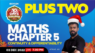 Plus Two - Maths Chapter 5 - Continuity & Differentiability | XYLEM +1 +2