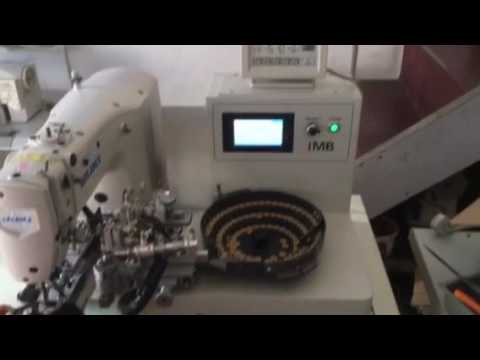 JUKI Automatic Button Sewing machine 自动钉扣机 - YouTube