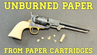 Unburned Cartridge Paper in Cap & Ball Revolvers