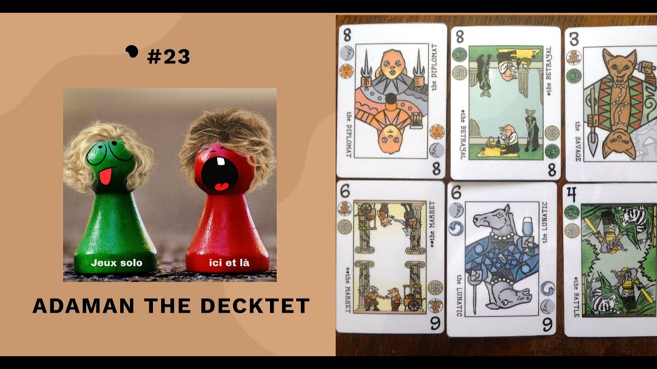 Adaman the decktet 23 jeu de cartes jeu solo print and play